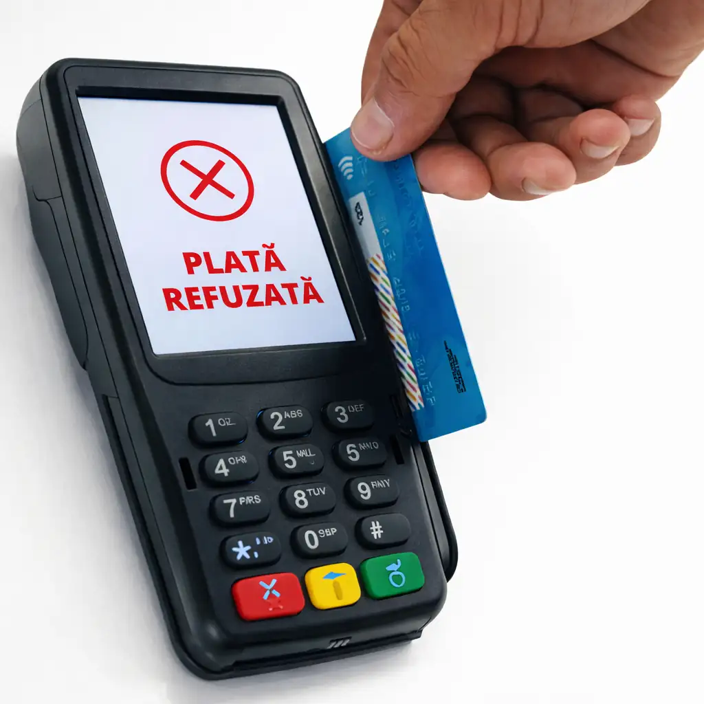Plată refuzată – mentenanță website profesională