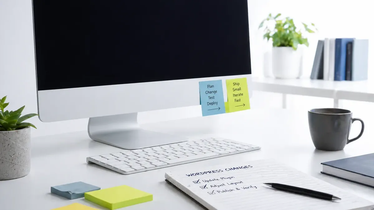 Modificări WordPress rapide prin sprint AXIV