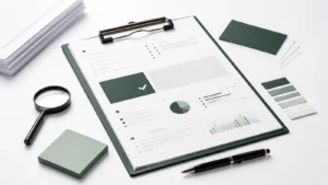 verificare website rapidă cu clipboard, priorități și documente pentru claritate înainte de implementare
